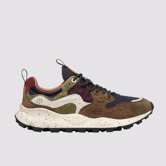 FLOWER MOUNTAIN | SNEAKERS | HOMBRE | YAMANO 3 MAN BROWN-NAVY | MARRÓN