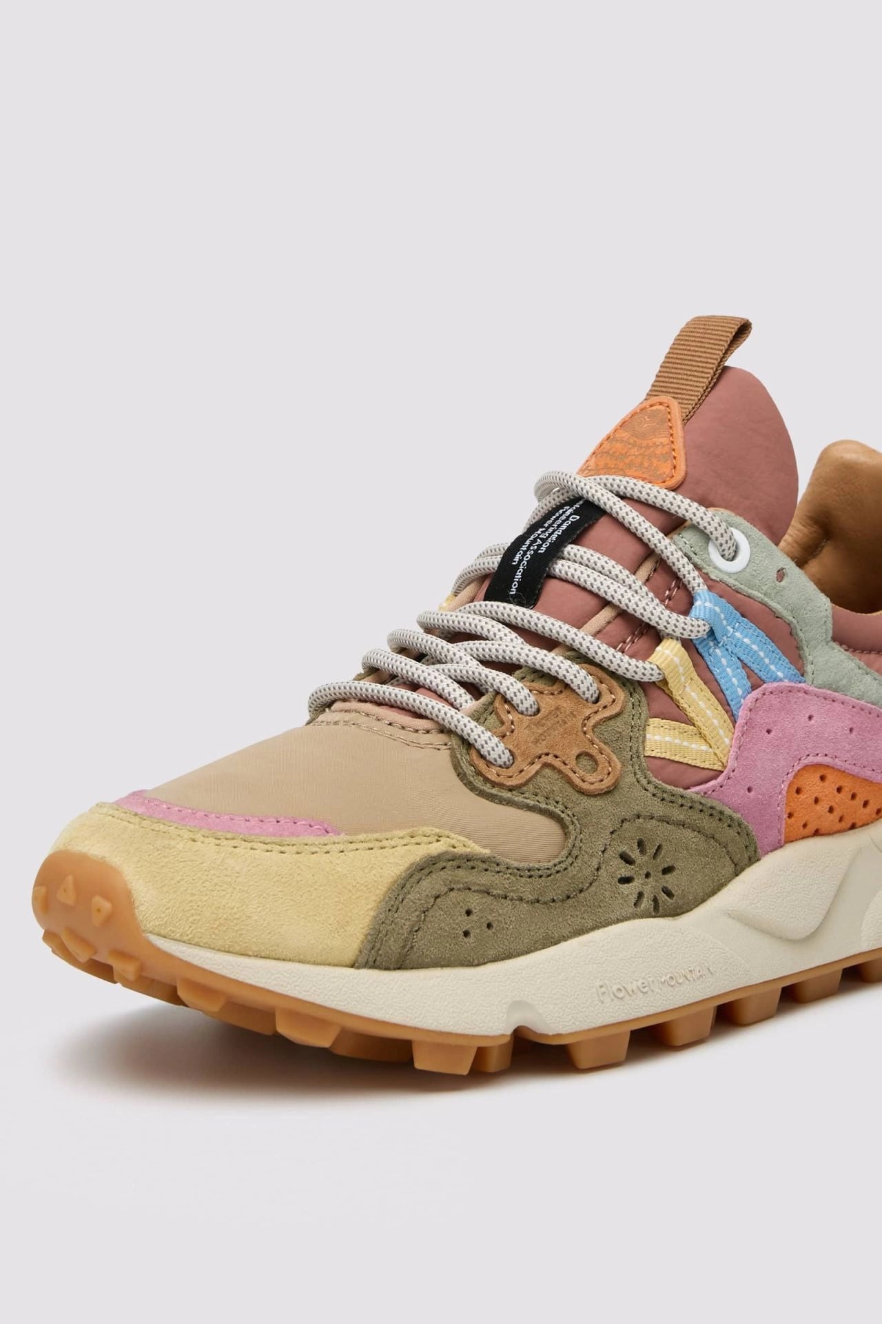 FLOWER MOUNTAIN | SNEAKERS | MUJER | YAMANO 3 WOMAN CREAM-TAUPE-MILITARY | BEIGE