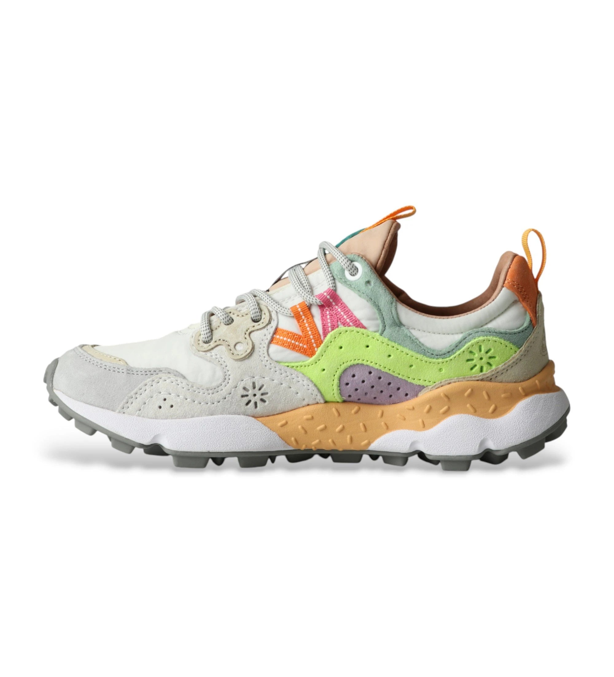FLOWER MOUNTAIN | SNEAKERS | MUJER | YAMANO 3 WOMAN SUEDE/NYLON WHITE | BLANCO
