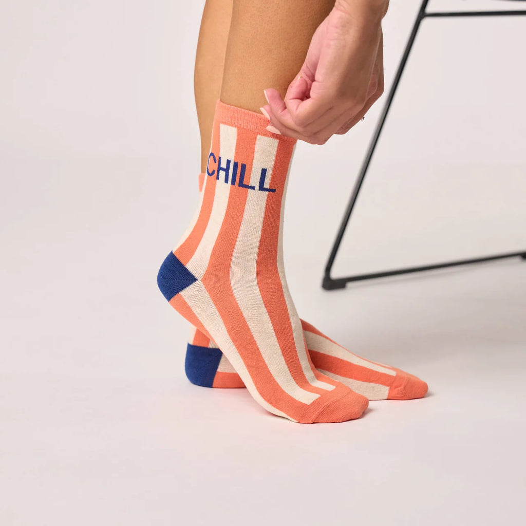 BILLYBELT | CALCETINES | MUJER | COMBED CHILL | NARANJA