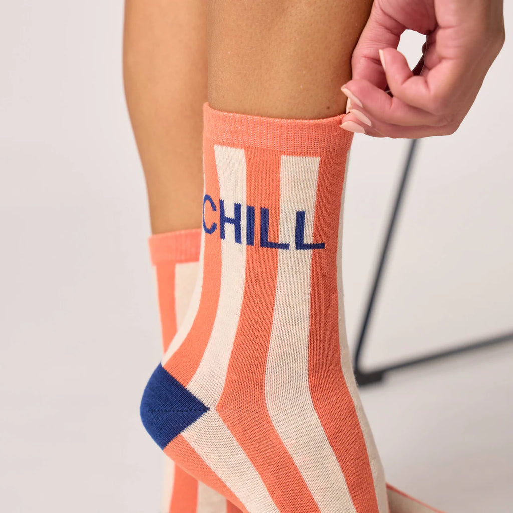 BILLYBELT | CALCETINES | MUJER | COMBED CHILL | NARANJA