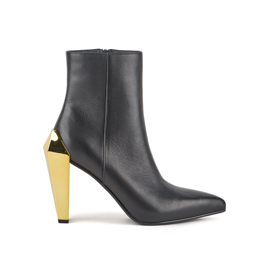 UNITED NUDE | BOTINES MUJER | GEM BOOTIE HI BLACK + GOLD | NEGRO