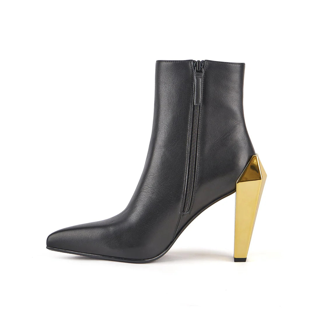 UNITED NUDE | BOTINES MUJER | GEM BOOTIE HI BLACK + GOLD | NEGRO