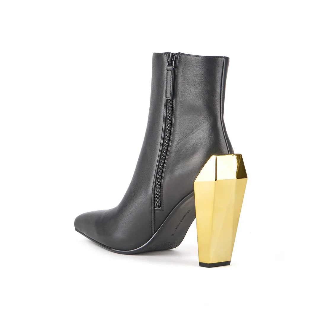 UNITED NUDE | BOTINES MUJER | GEM BOOTIE HI BLACK + GOLD | NEGRO