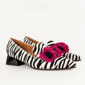 CHIE MIHARA HADROS49 Pinkie Zebra: animal print أحذية للنساء