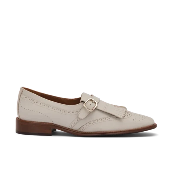 LOTTUSSE | WOMEN'S DRESS SHOES | DEIA BUCKLE SHOES OFF-WHITE | WHITE