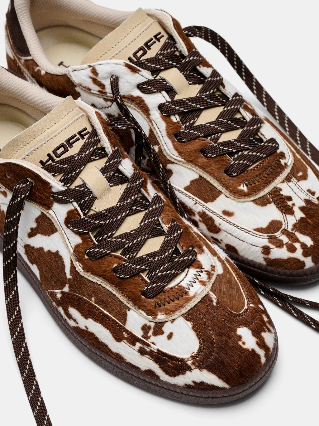 HOFF PARK COW Print Brown: ブラウン スニーカー ユニセックス