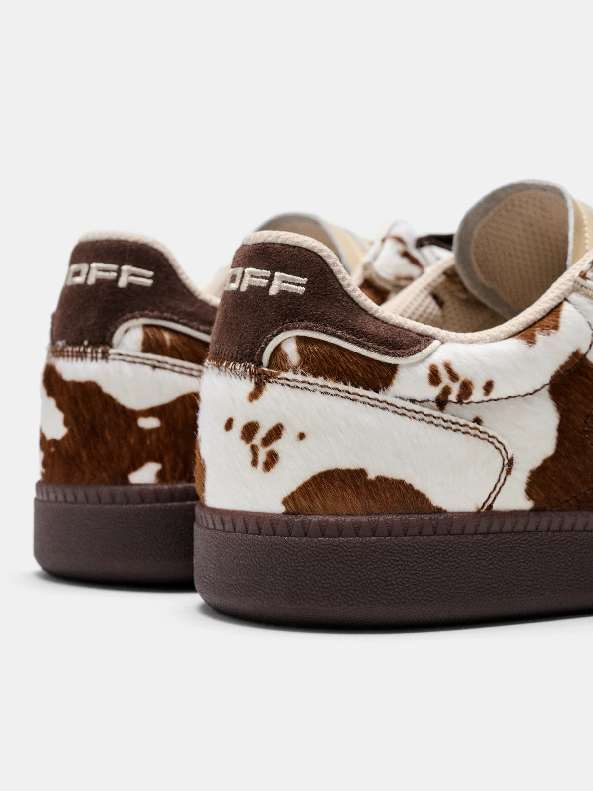 HOFF PARK COW Print Brown: ブラウン スニーカー ユニセックス