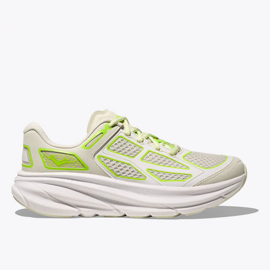 HOKA | SNEAKERS | UNISEX | CLIFTON ONE 9 TRUFFLE SALT-NEON LIME | BLANCO