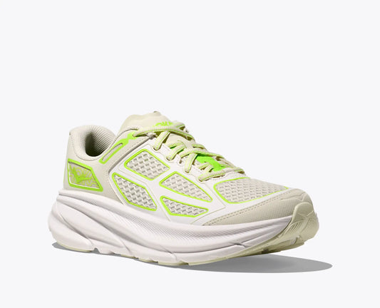 HOKA | SNEAKERS | UNISEX | CLIFTON ONE 9 TRUFFLE SALT-NEON LIME | BLANCO