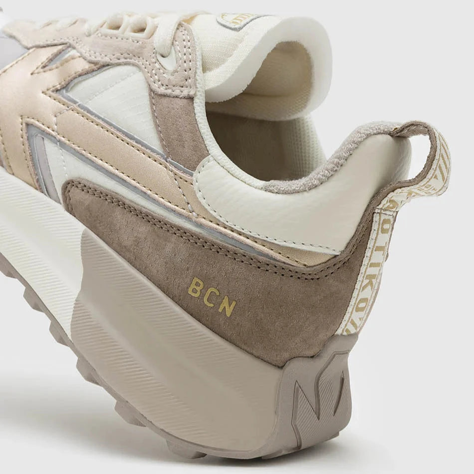 KAOTIKO | SNEAKERS MUJER | DETROIT GOLD WHITE GOLD | DORADO