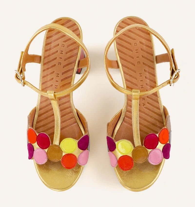 CHIE MIHARA | SANDALIAS | MUJER | KICUSE CHAMPAN | DORADO