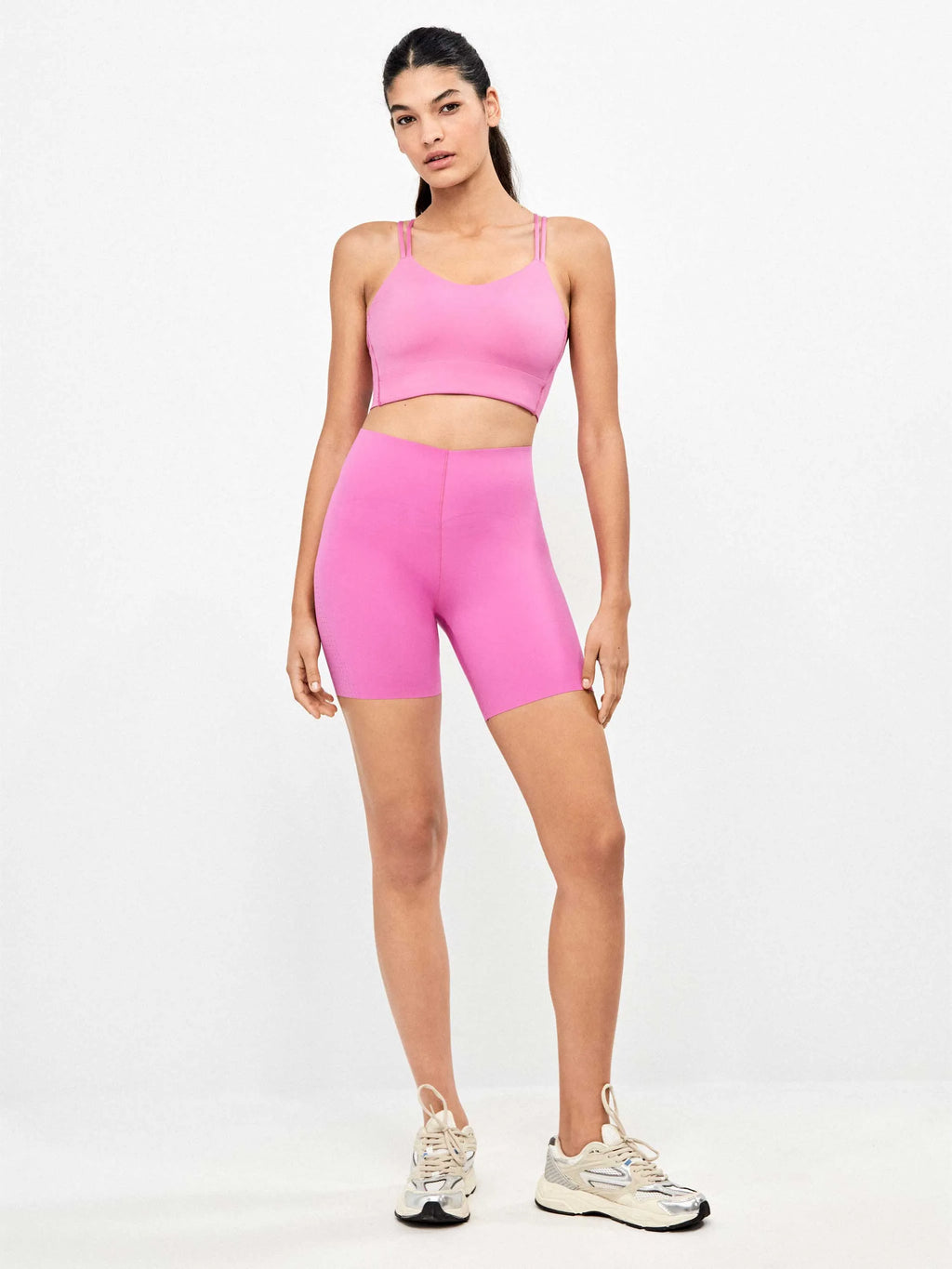 GISELA | PANTALONES CORTOS | MUJER | LEGGIN BIKER ROSA | ROSA