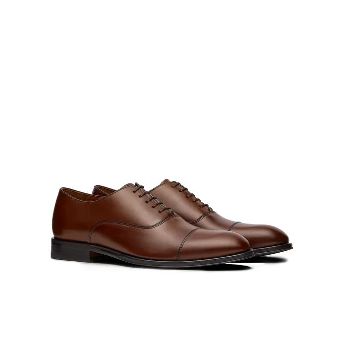 LOTTUSSE | ZAPATOS DE VESTIR HOMBRE | OXFORD LENOX | MARRÓN