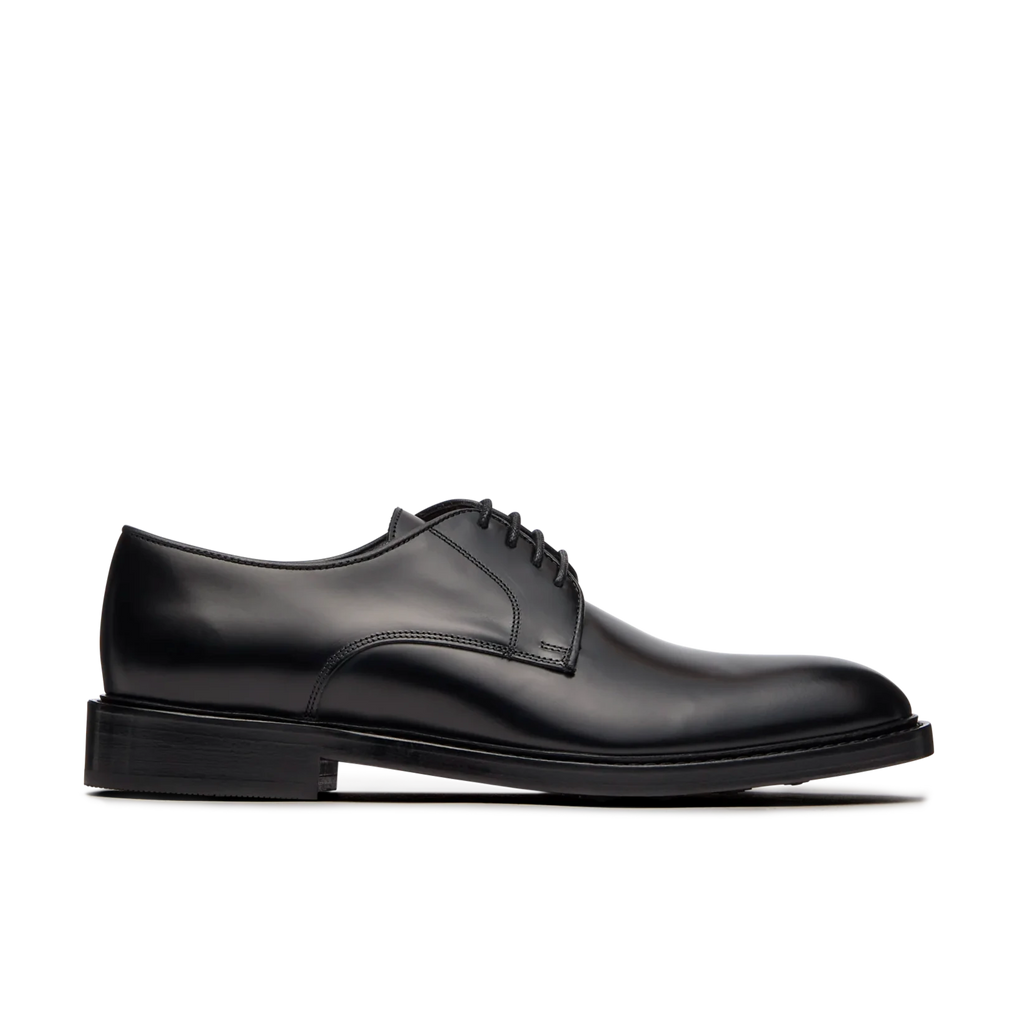 LOTTUSSE | ЧОЛОВІЧЕ ВЗУТТЯ ДЕРБІ НАПІВ БЛИСКУ | ГАРРІС | ЧОРНИЙ