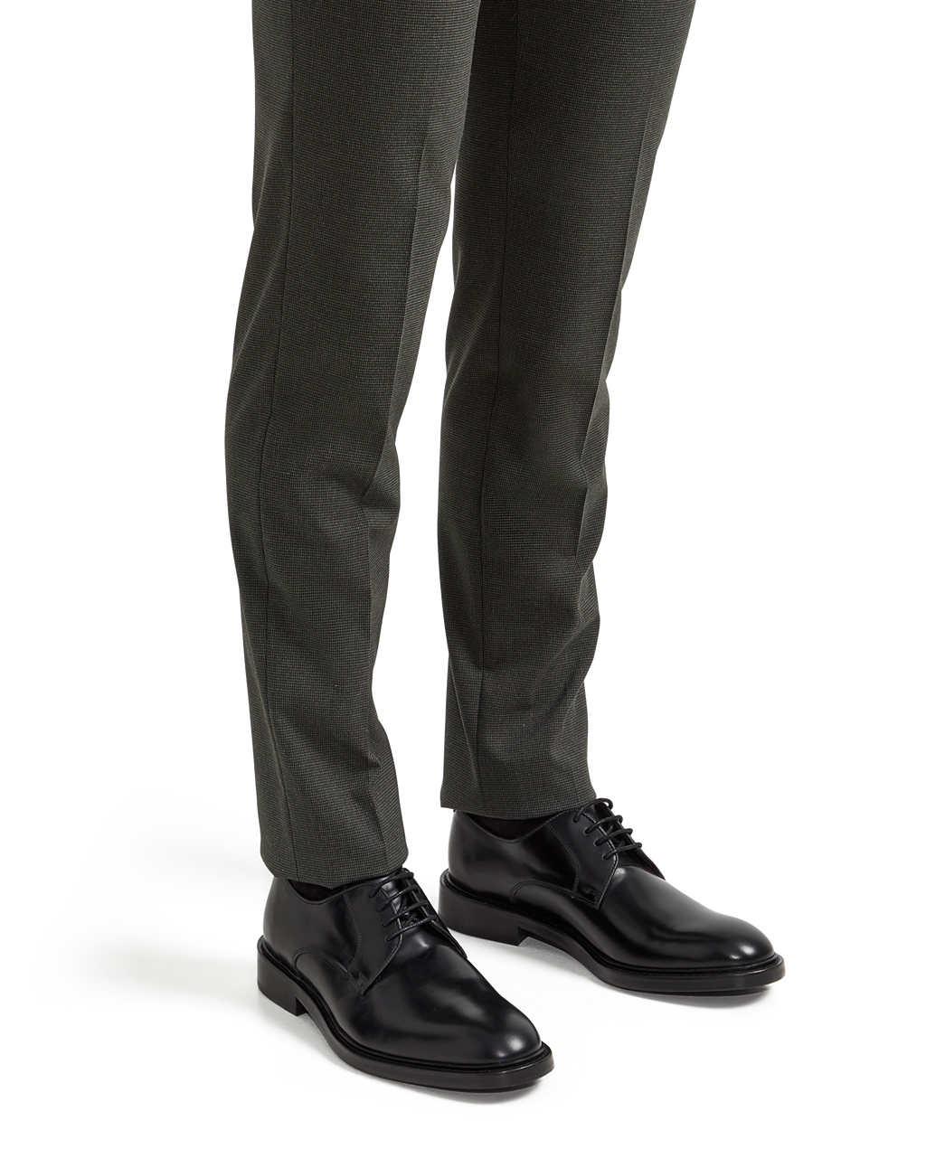 LOTTUSSE | ЧОЛОВІЧЕ ВЗУТТЯ ДЕРБІ НАПІВ БЛИСКУ | ГАРРІС | ЧОРНИЙ