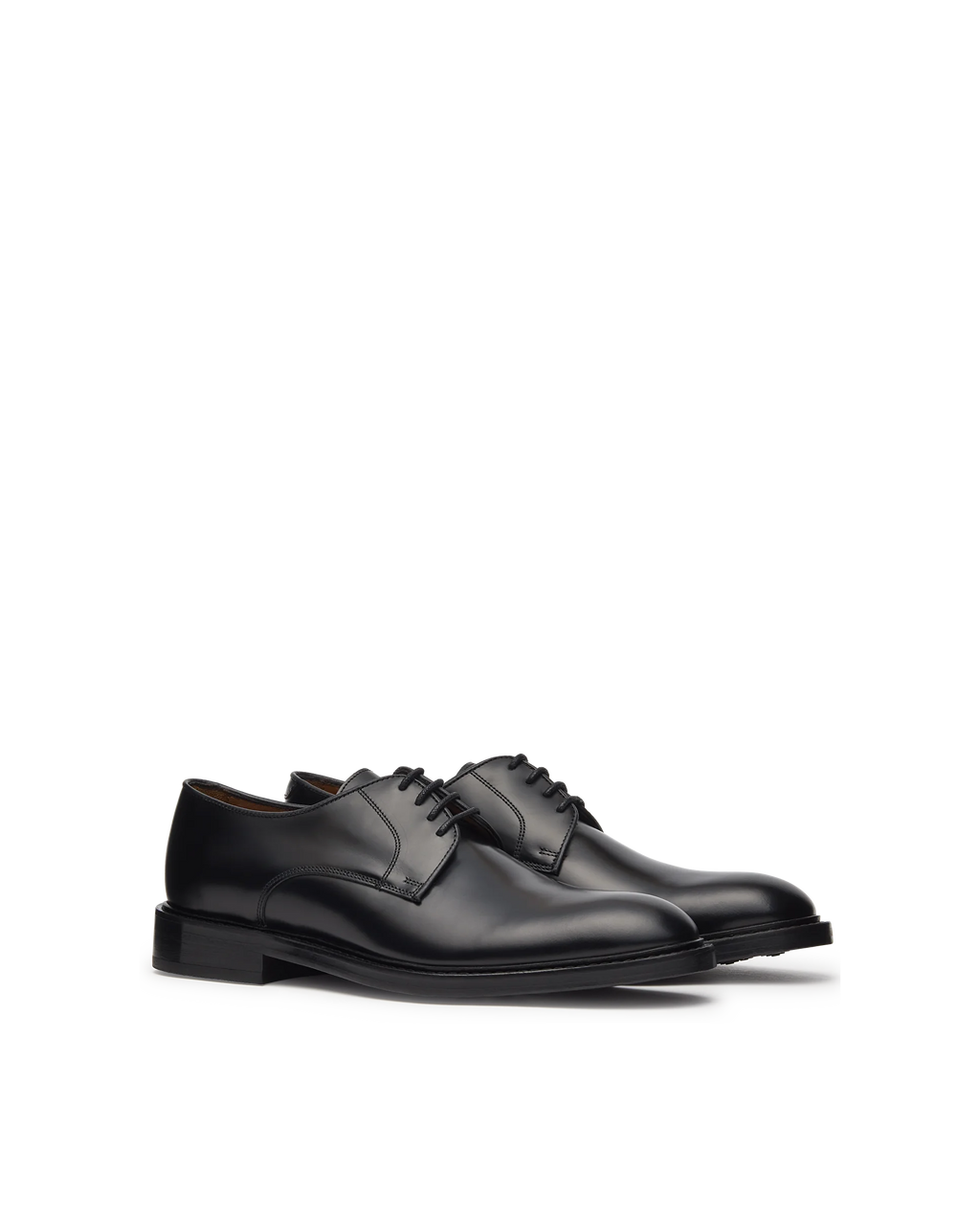 LOTTUSSE | ЧОЛОВІЧЕ ВЗУТТЯ ДЕРБІ НАПІВ БЛИСКУ | ГАРРІС | ЧОРНИЙ