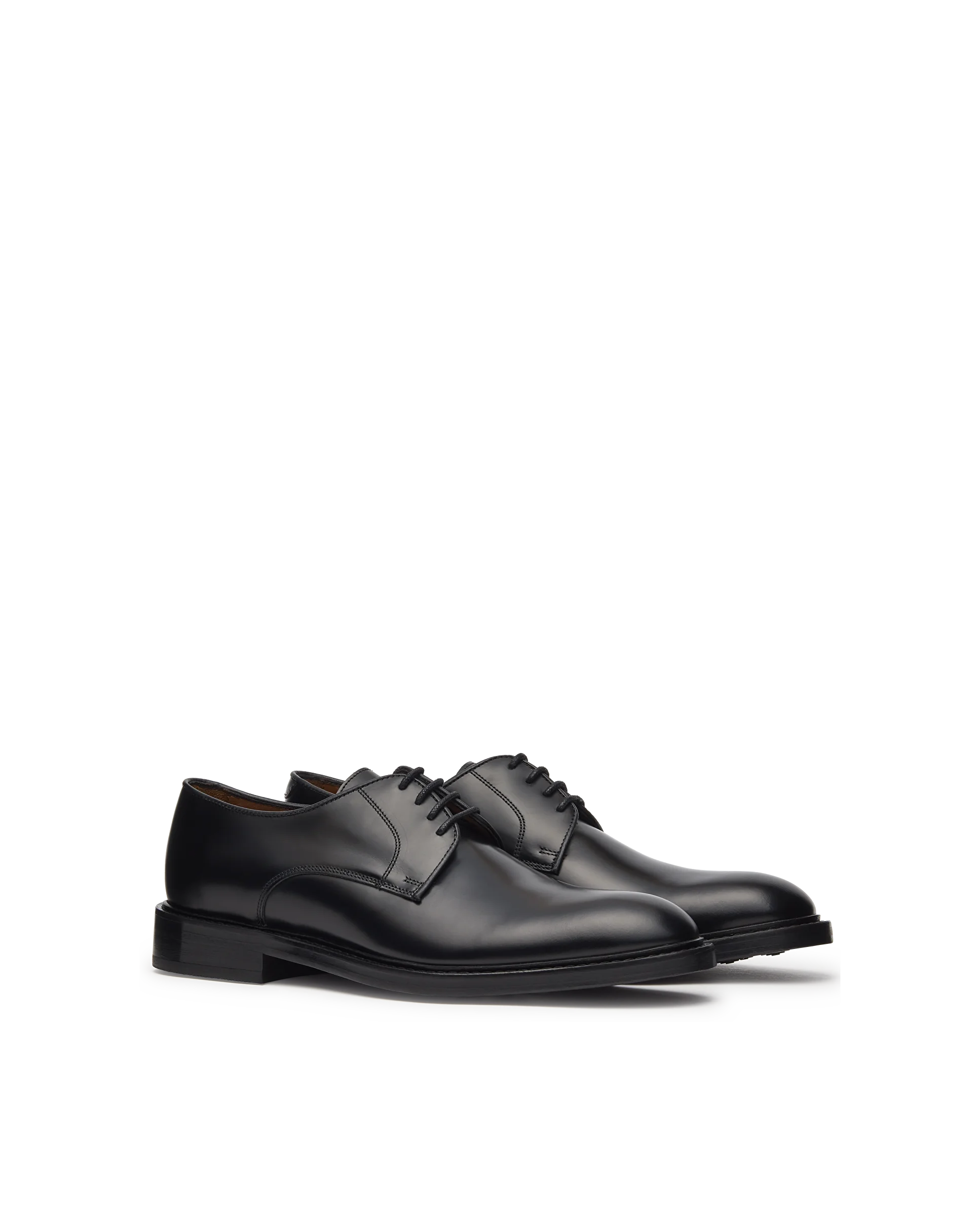 LOTTUSSE | ЧОЛОВІЧЕ ВЗУТТЯ ДЕРБІ НАПІВ БЛИСКУ | ГАРРІС | ЧОРНИЙ