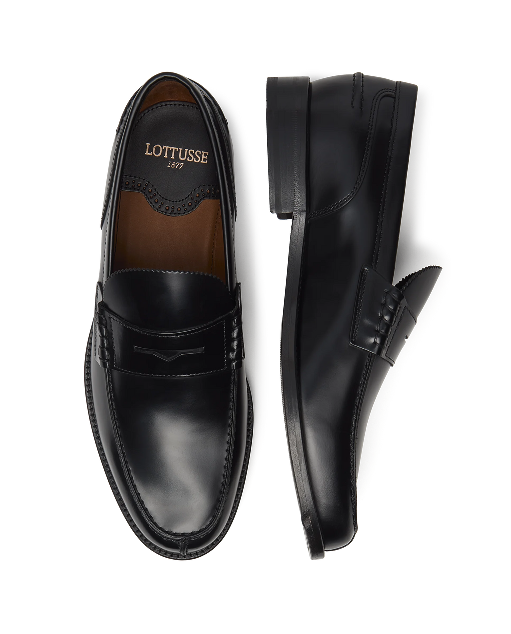 LOTTUSSE | ЧОЛОВІЧІ ЛОФЕРИ | ДАЙТОНА | ЧОРНИЙ