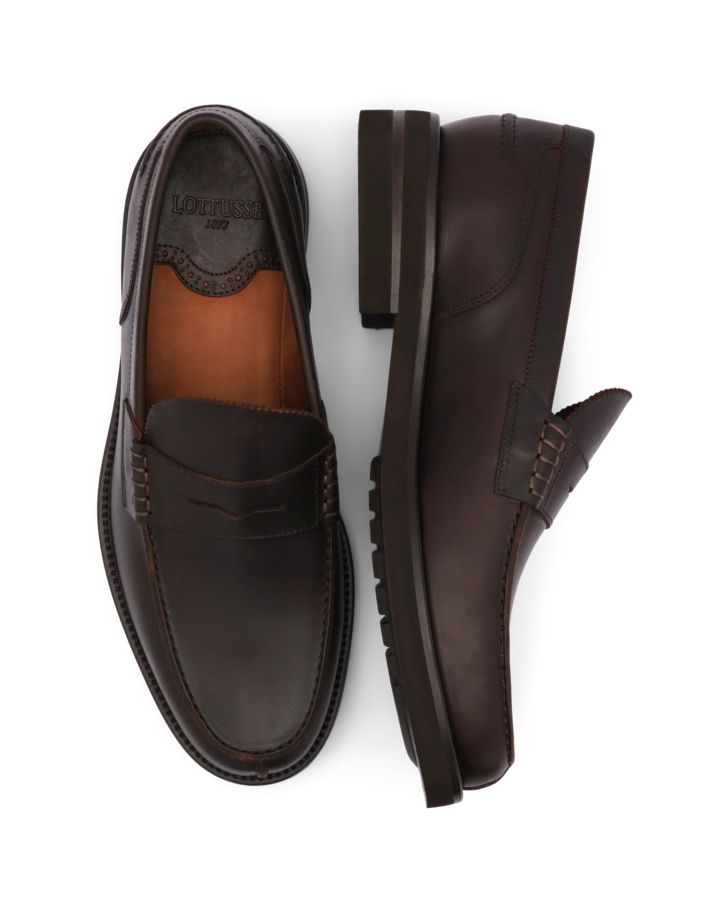 LOTTUSSE | MEN'S LOAFERS | DAYTONA | BROWN