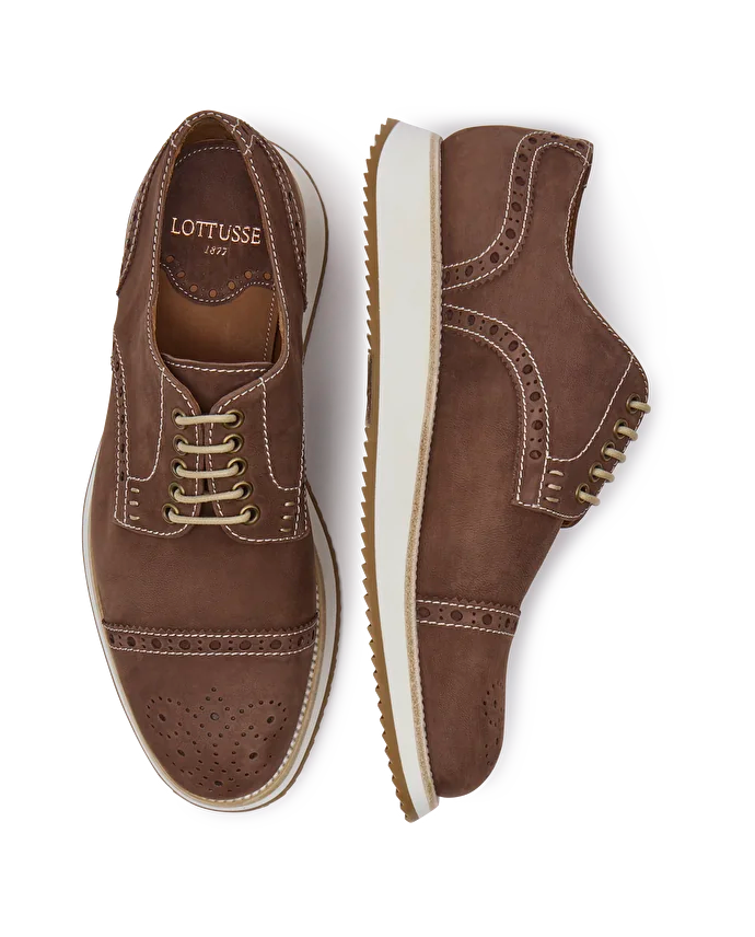 LOTTUSSE | ZAPATOS DERBY | HOMBRE | HARBOUR MOKA | MARRÓN