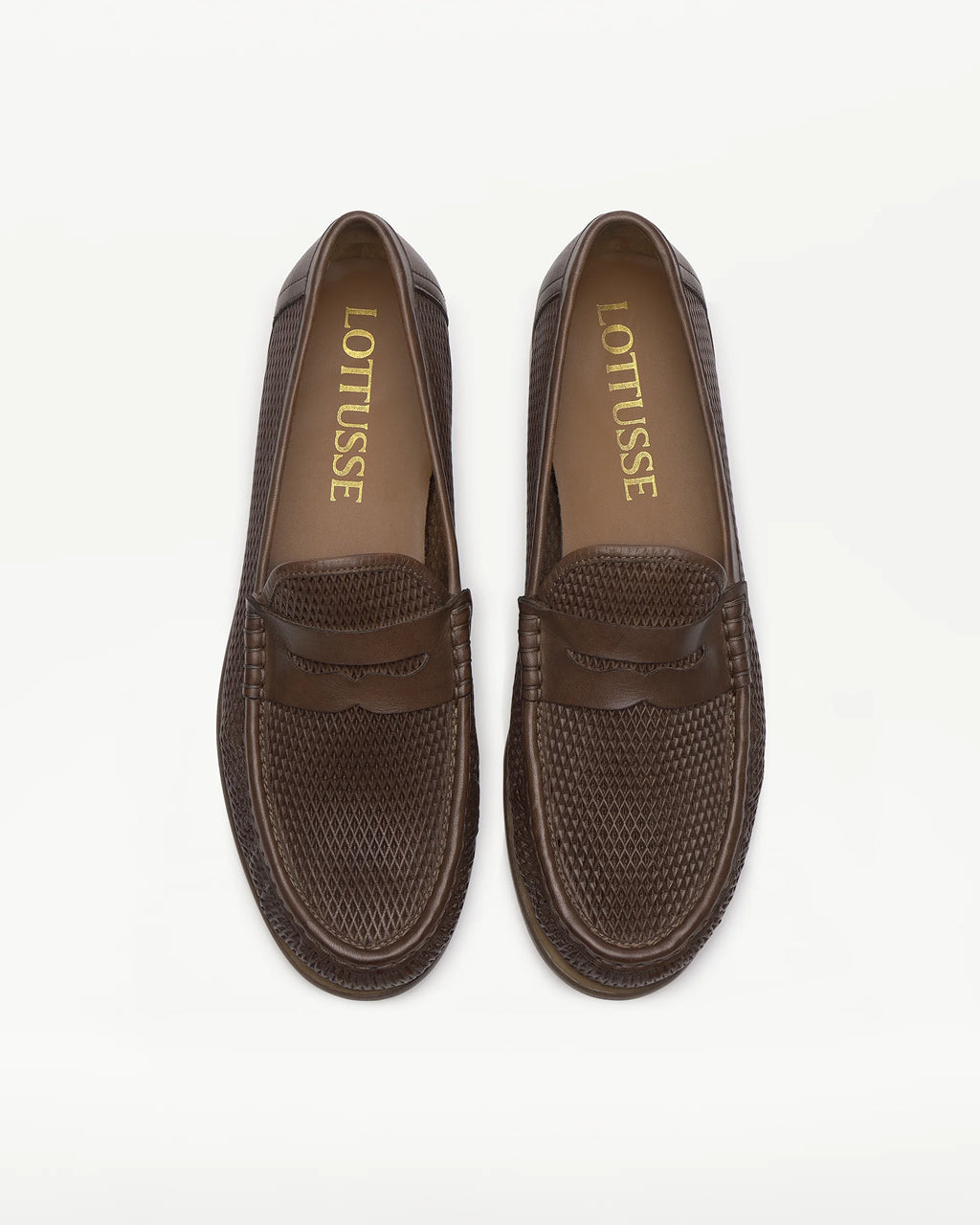 LOTTUSSE | LOAFERS | MEN'S | LL08032 LEATHER | BROWN