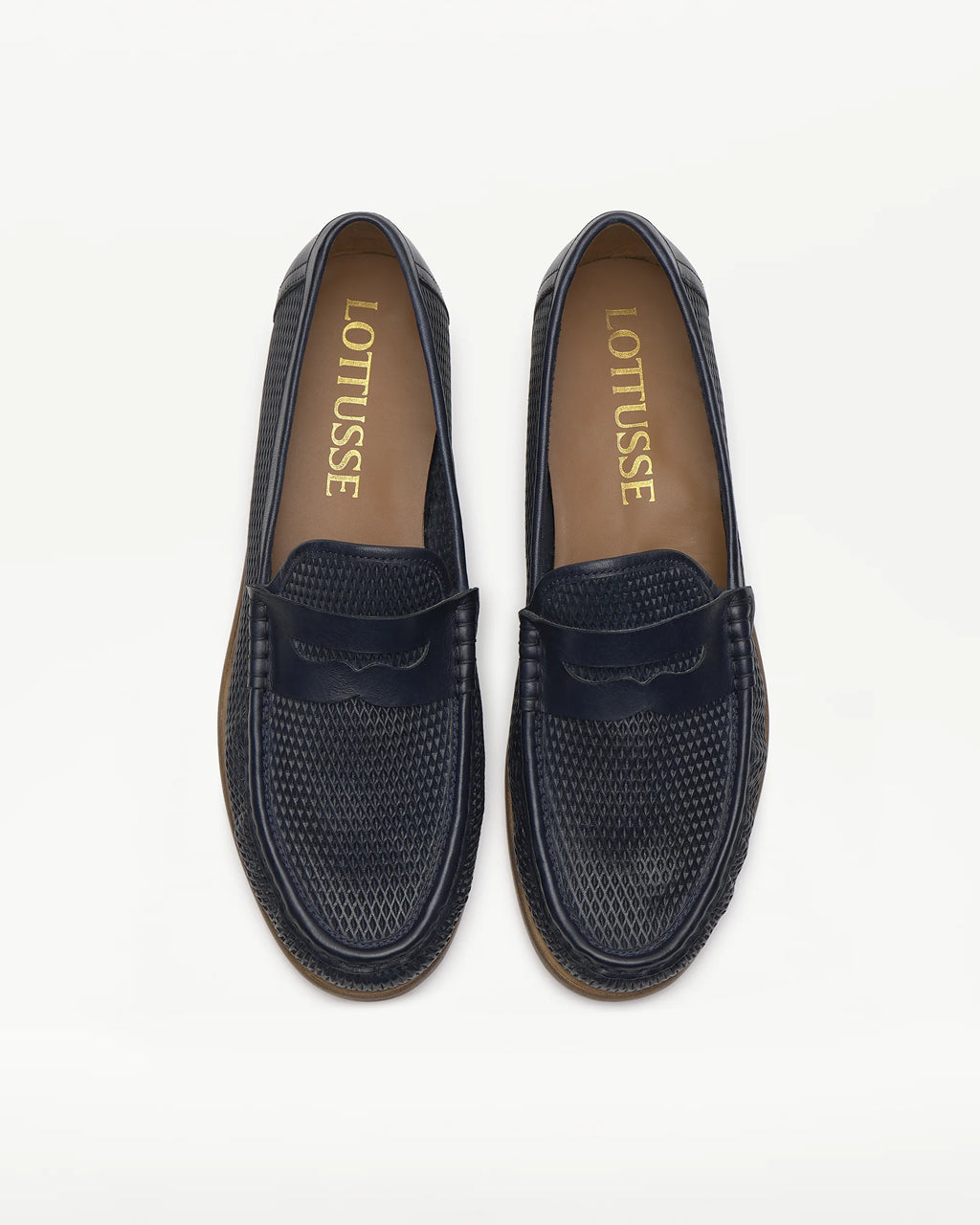 LOTTUSSE | LOAFERS | MEN'S | LL08032 NAVY | BLUE