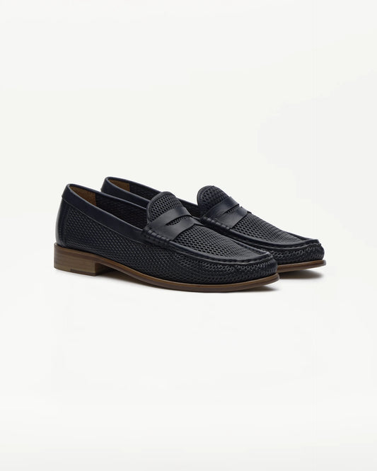 LOTTUSSE | LOAFERS | MEN'S | LL08032 NAVY | BLUE