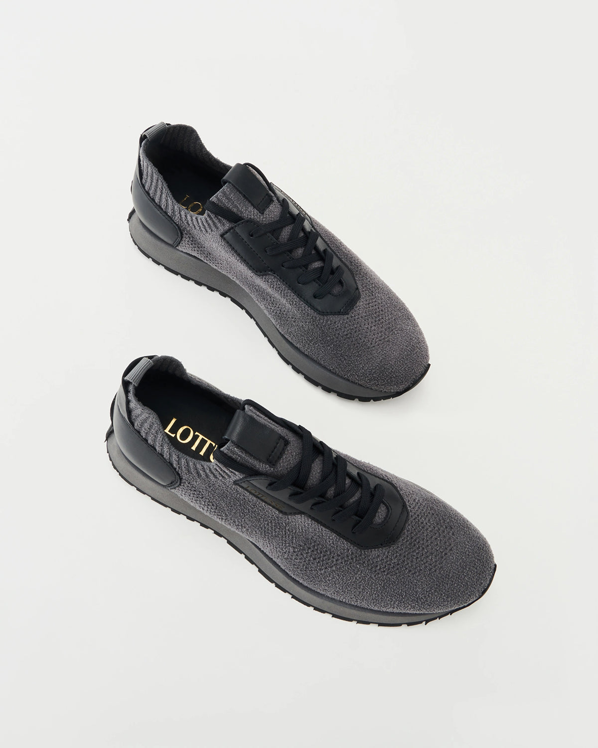 LOTTUSSE Denver Calzetin WOOL Plomo: グレー スニーカー メンズ