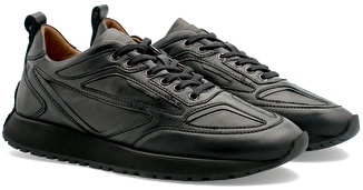 LOTTUSSE Denver Lambsilk Negro: schwarz Sneaker für Herren