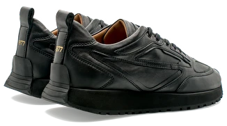 LOTTUSSE Denver Lambsilk Negro: schwarz Sneaker für Herren