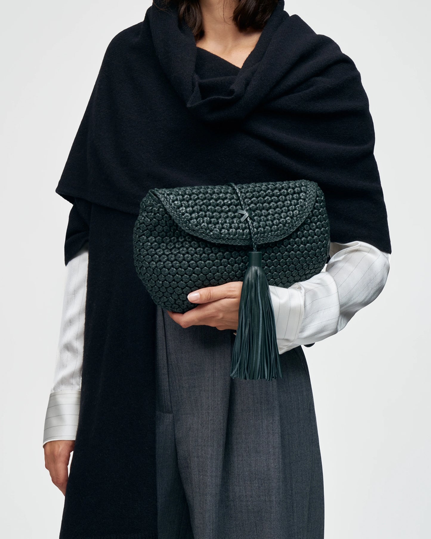 LOTTUSSE | BOLSOS | MUJER | BANDOLERA NOODBAG PIEL DE CABRA VERDE | VERDE