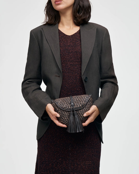 LOTTUSSE | BOLSOS | MUJER | BANDOLERA NOODBAG PIEL DE CORDERO MOCA | MARRÓN