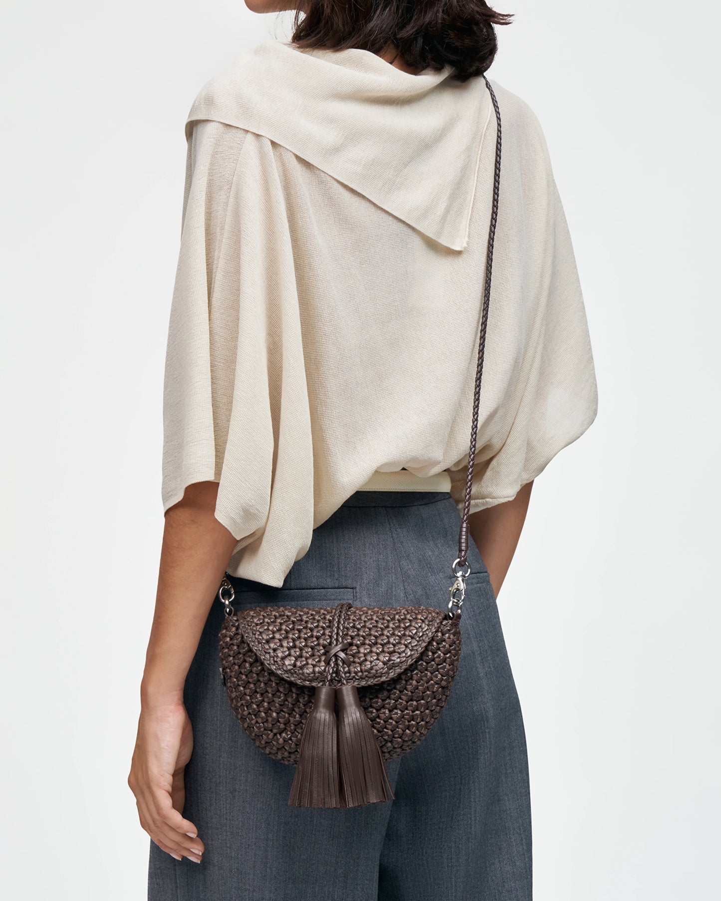 LOTTUSSE | BOLSOS | MUJER | BOLSO BANDOLERA NOODBAG CORDERO MARRÓN | MARRÓN