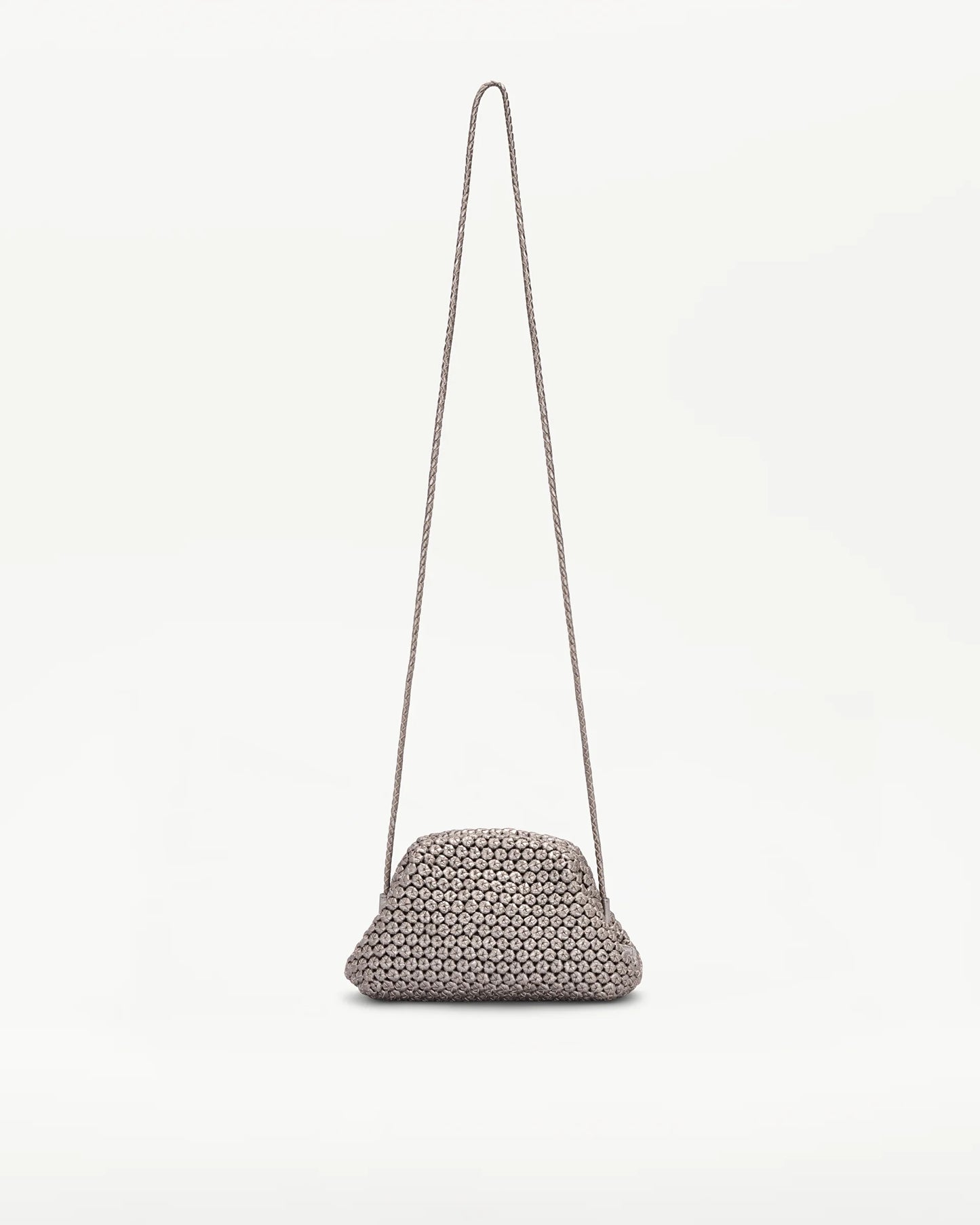 LOTTUSSE | BOLSOS | MUJER | BOLSO DE MANO NOODBAG PIEL DE CORDERO PLATA | PLATEADO