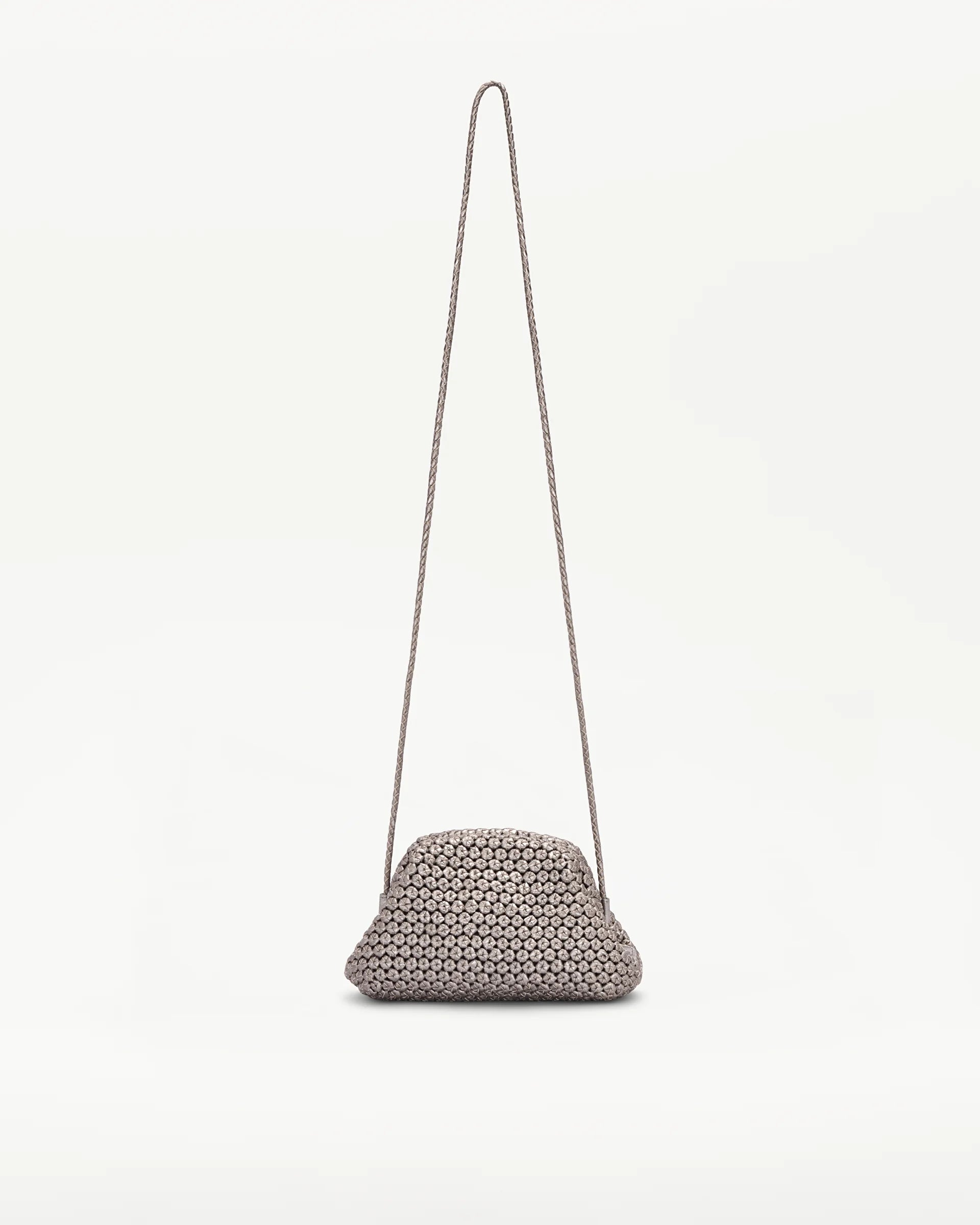 LOTTUSSE | BOLSOS | MUJER | BOLSO DE MANO NOODBAG PIEL DE CORDERO PLATA | PLATEADO