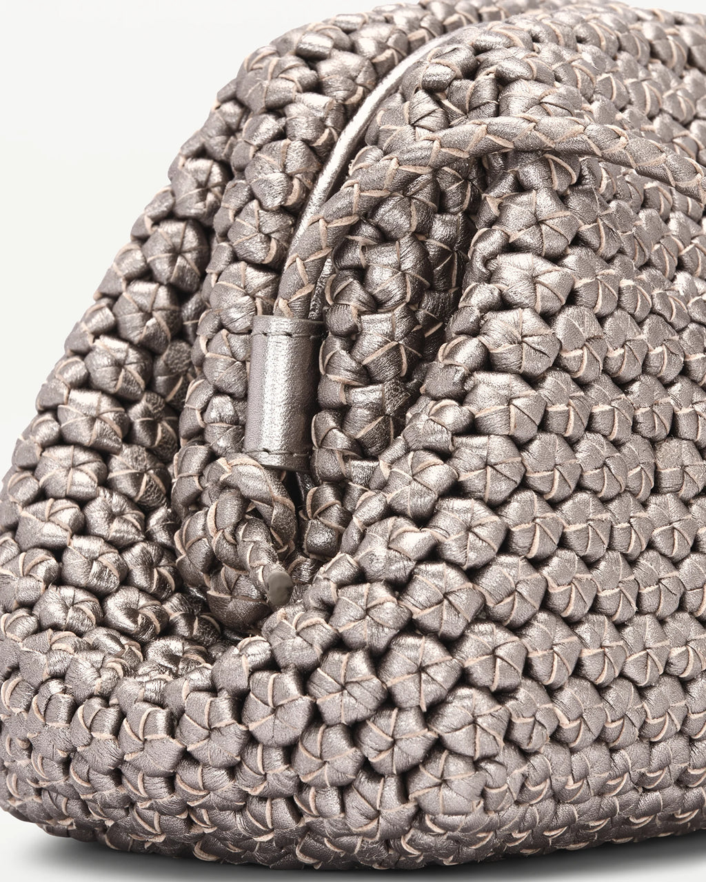 LOTTUSSE | BOLSOS | MUJER | BOLSO DE MANO NOODBAG PIEL DE CORDERO PLATA | PLATEADO