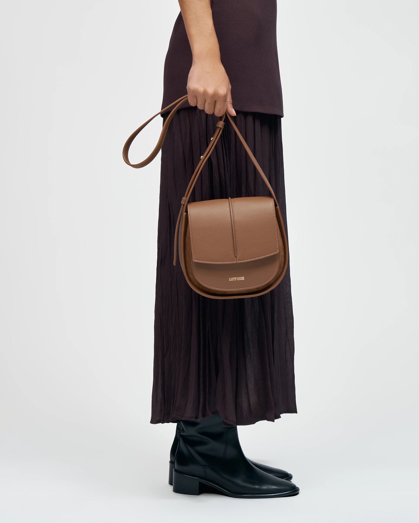 LOTTUSSE | BOLSOS | MUJER | BOLSO BANDOLERA TALAIA VACUNO MARRÓN | MARRÓN