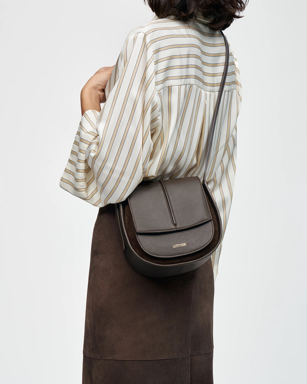 LOTTUSSE | BOLSOS | MUJER | BOLSO BANDOLERA TALAIA VACUNO MOKA | MARRÓN