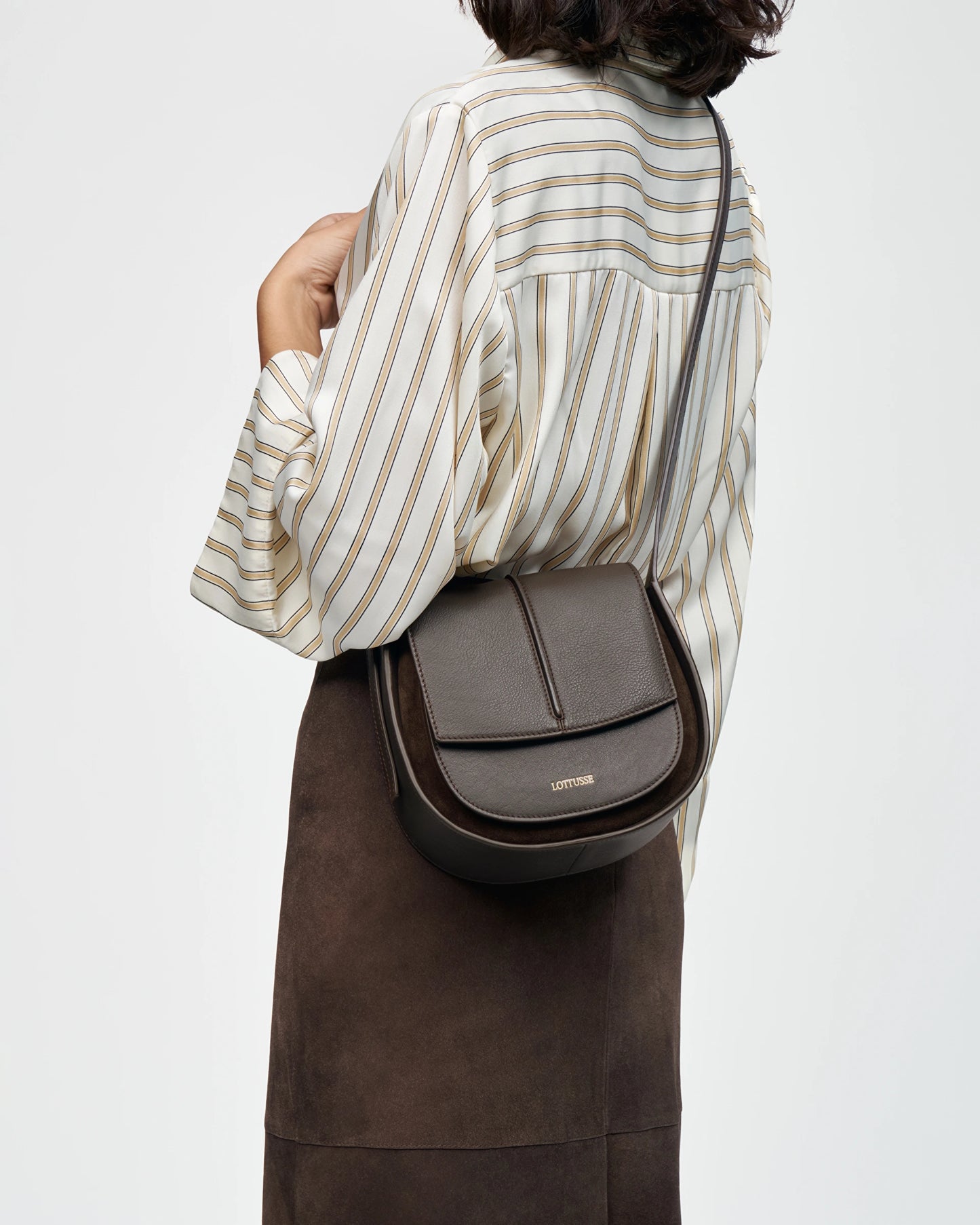 LOTTUSSE | BOLSOS | MUJER | BOLSO BANDOLERA TALAIA VACUNO MOKA | MARRÓN