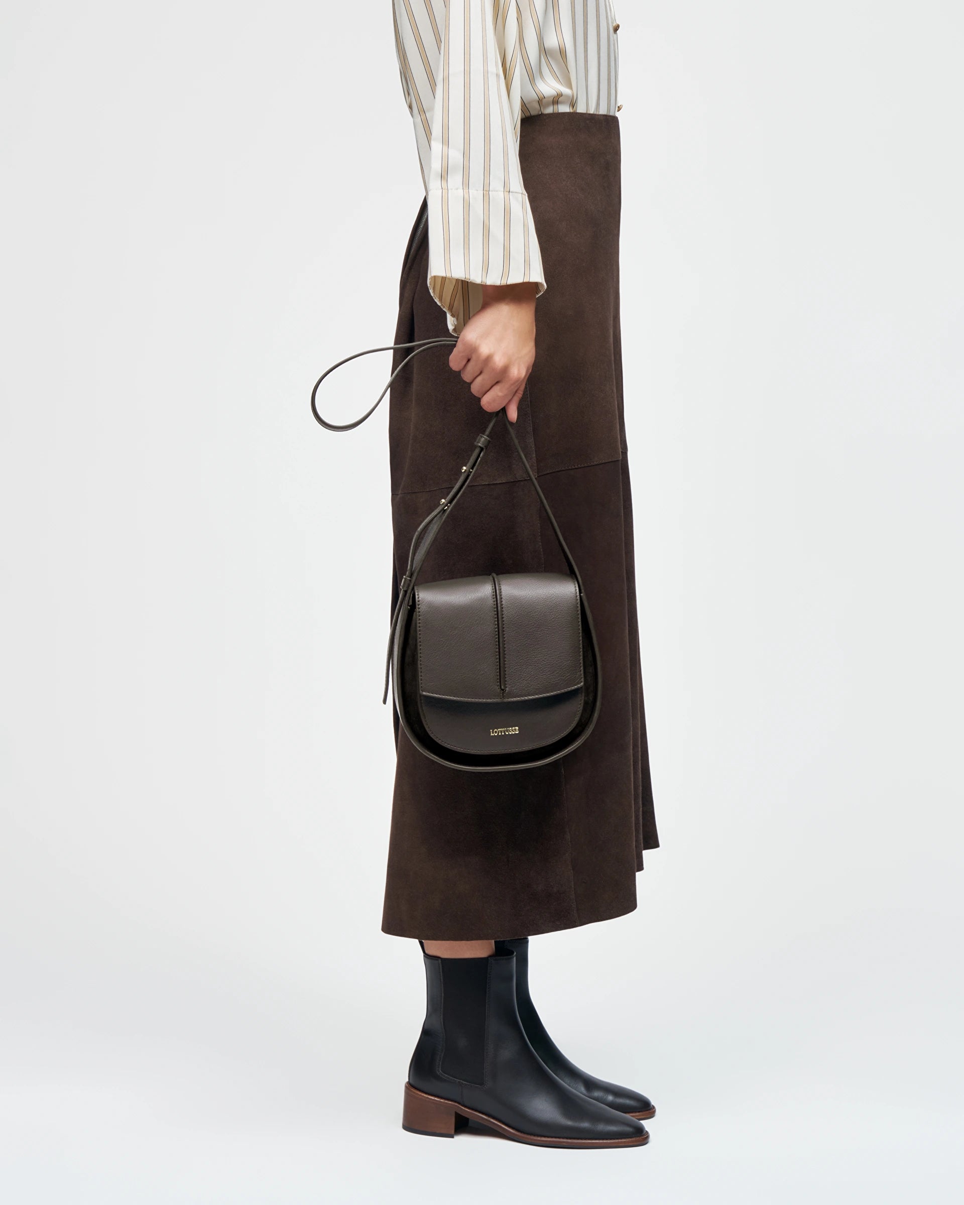 LOTTUSSE | BOLSOS | MUJER | BOLSO BANDOLERA TALAIA VACUNO MOKA | MARRÓN