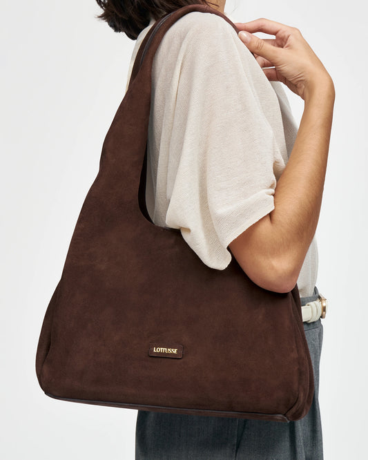 LOTTUSSE | BOLSOS | MUJER | BOLSO DE HOMBRO AUDREY VACUNO MOKA | MARRÓN