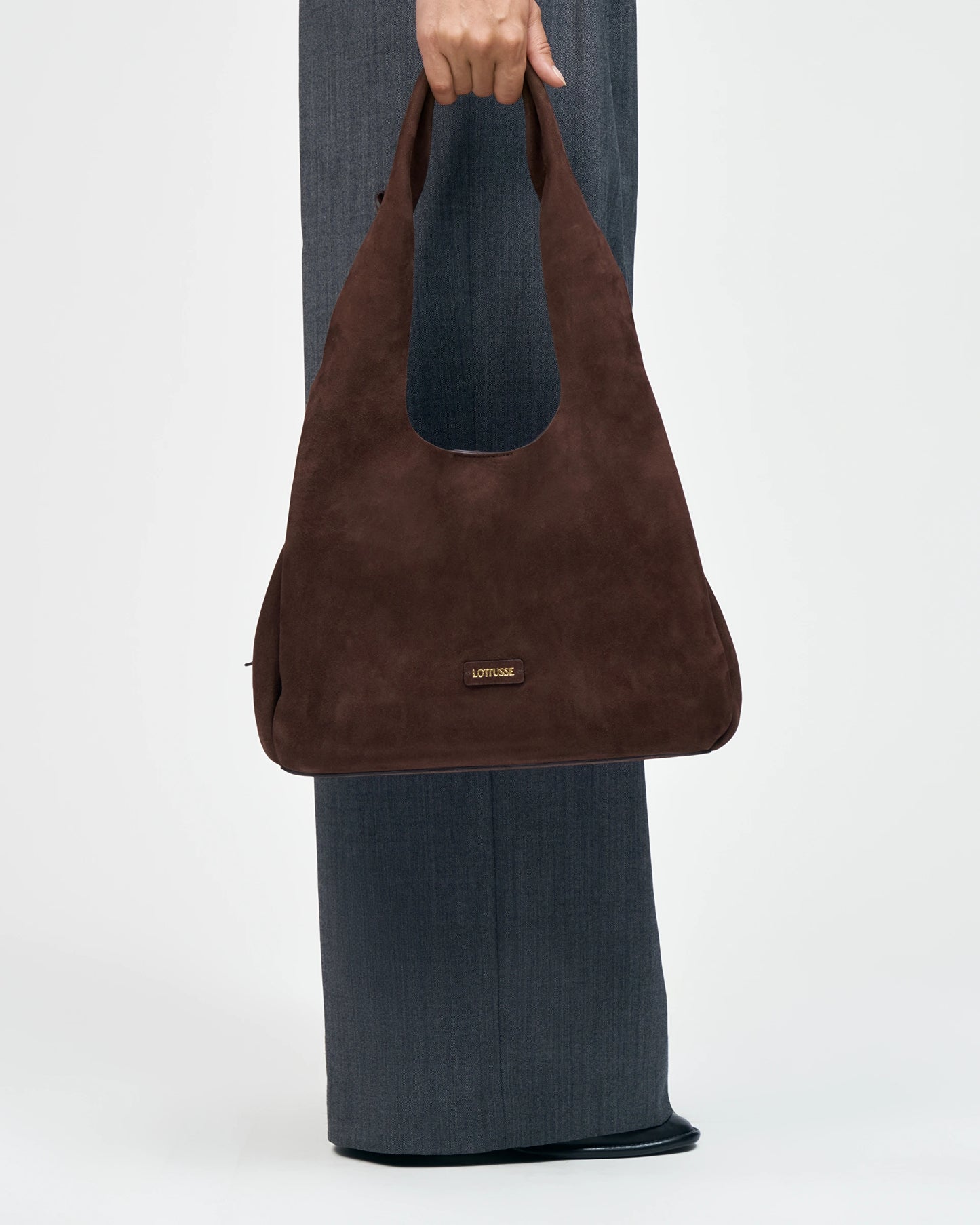 LOTTUSSE | BOLSOS | MUJER | BOLSO DE HOMBRO AUDREY VACUNO MOKA | MARRÓN