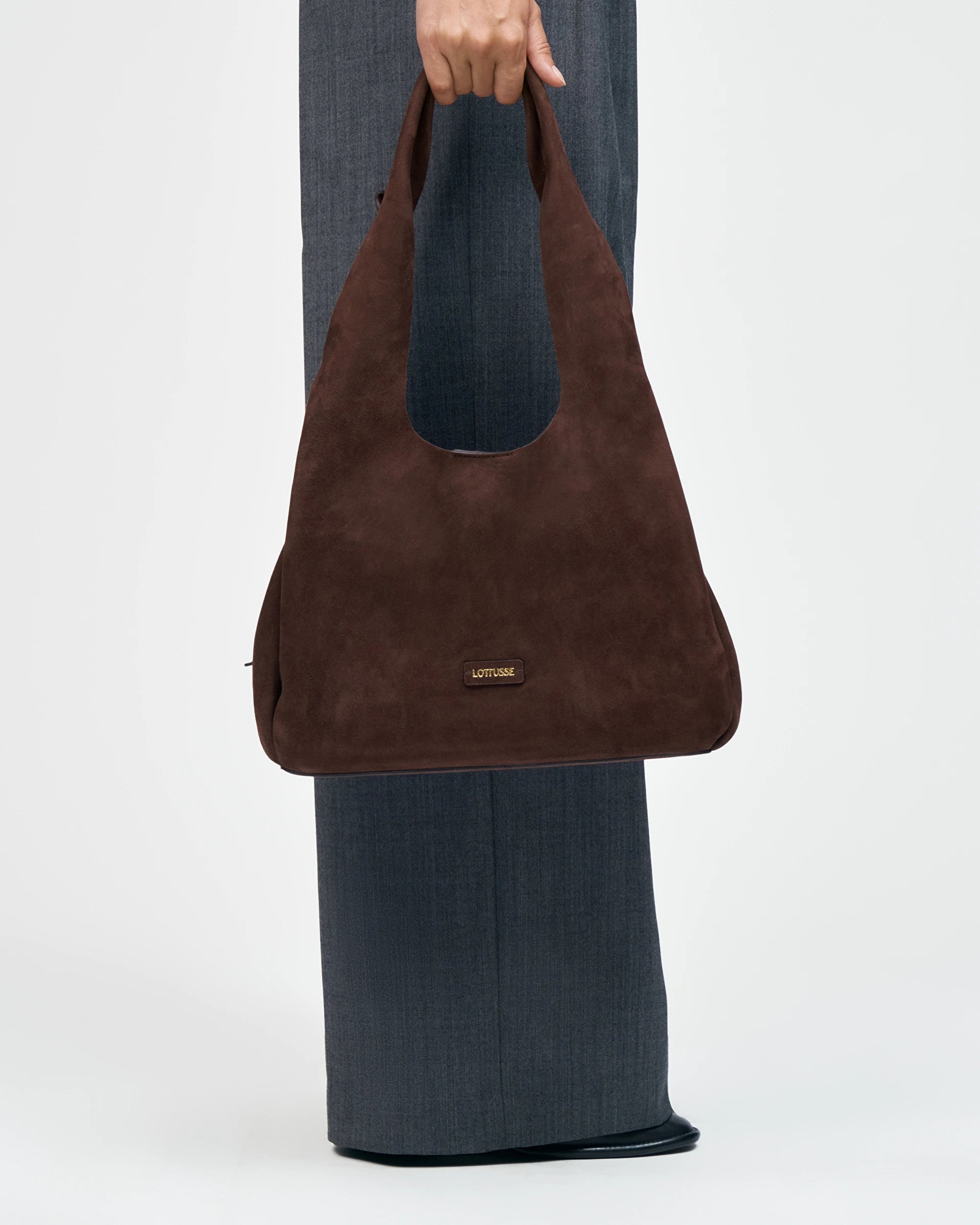 LOTTUSSE | BOLSOS | MUJER | BOLSO DE HOMBRO AUDREY VACUNO MOKA | MARRÓN