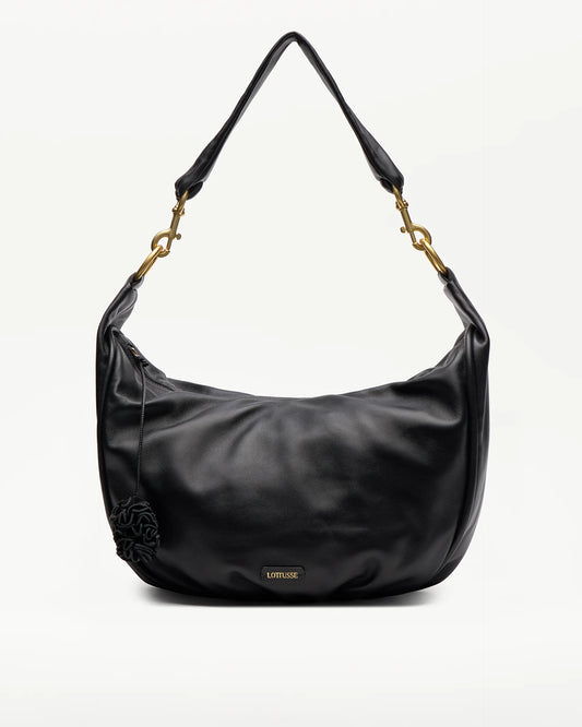 LOTTUSSE | BOLSOS | MUJER | BOLSO HOBO JOY CORDERO NEGRO | NEGRO