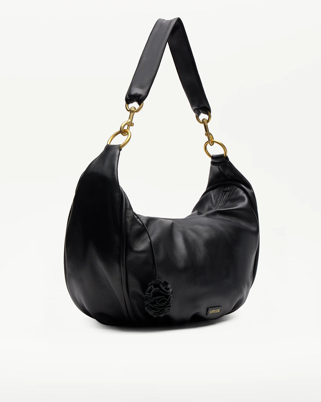 LOTTUSSE | BOLSOS | MUJER | BOLSO HOBO JOY CORDERO NEGRO | NEGRO