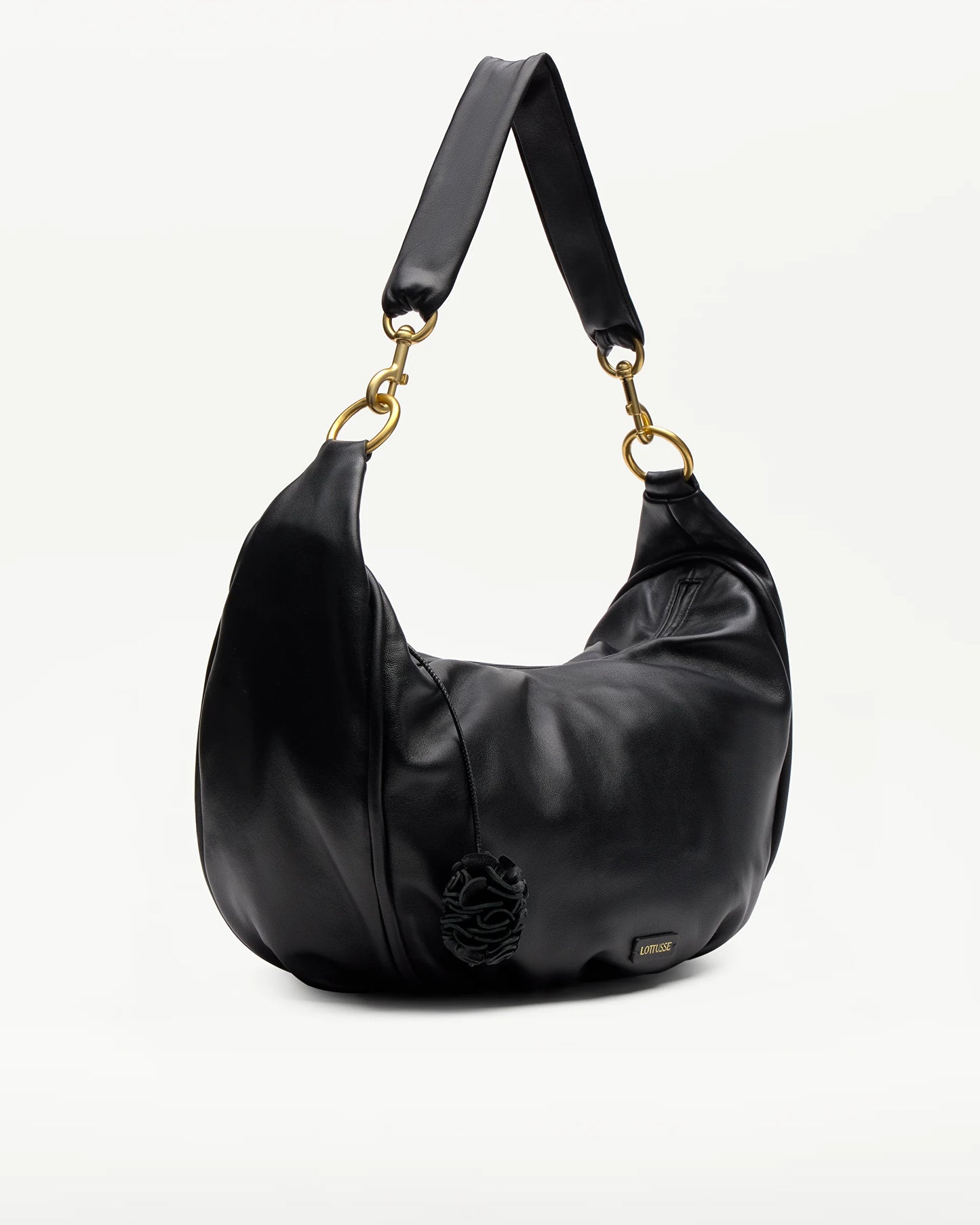 LOTTUSSE | BOLSOS | MUJER | BOLSO HOBO JOY CORDERO NEGRO | NEGRO