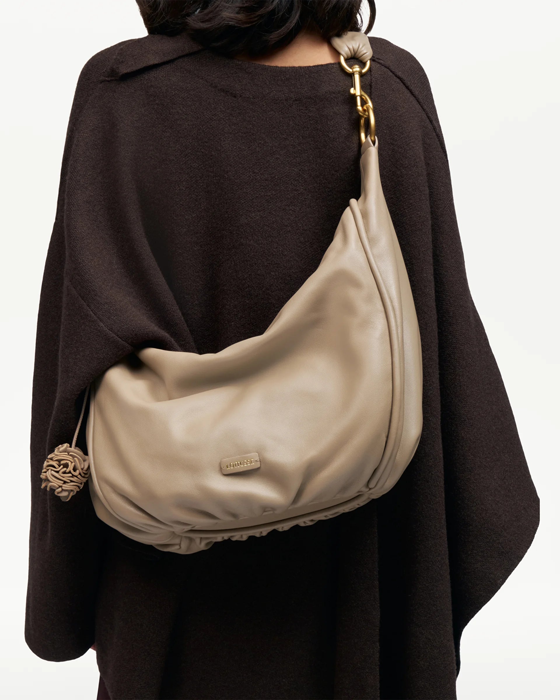 LOTTUSSE | BOLSOS | MUJER | BOLSO HOBO JOY CORDERO BEIGE | BEIGE