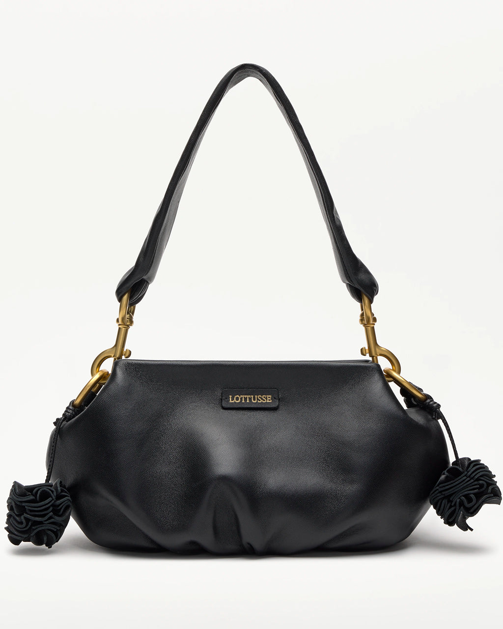 LOTTUSSE | BOLSOS | MUJER | BOLSO BOMBONERA JOY CORDERO NEGRO | NEGRO