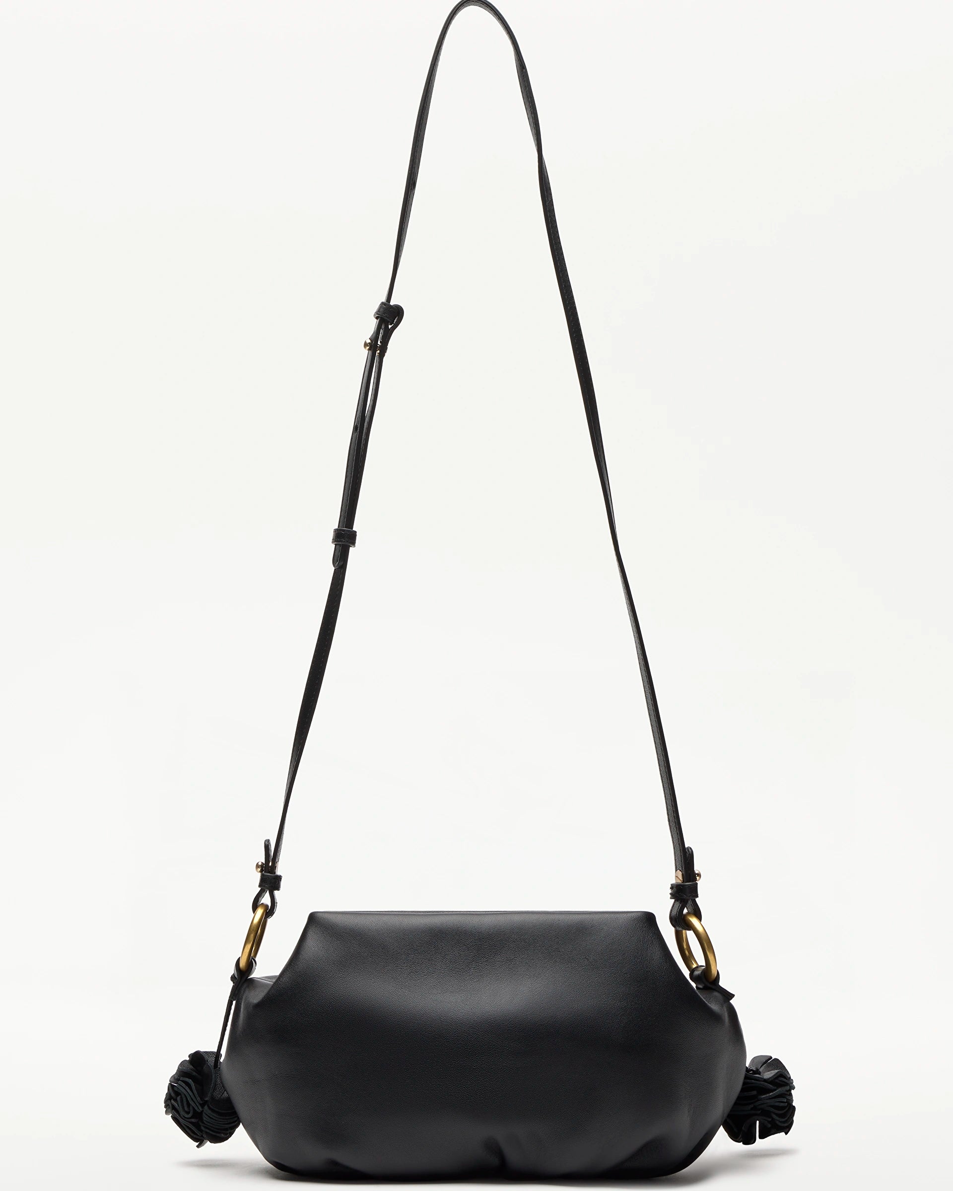 LOTTUSSE | BOLSOS | MUJER | BOLSO BOMBONERA JOY CORDERO NEGRO | NEGRO